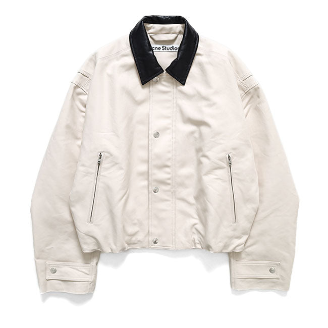 Acne Studios COTTON SATIN BOMBER JACKET RW-MN-OUTW000025