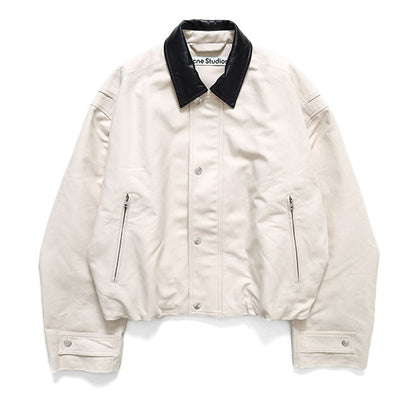 Acne Studios COTTON SATIN BOMBER JACKET RW-MN-OUTW000025