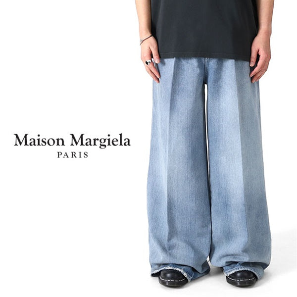 Maison Margiela メゾンマルジェラ オーバーサイズ プリーツジーンズ S51KA0605 S30383