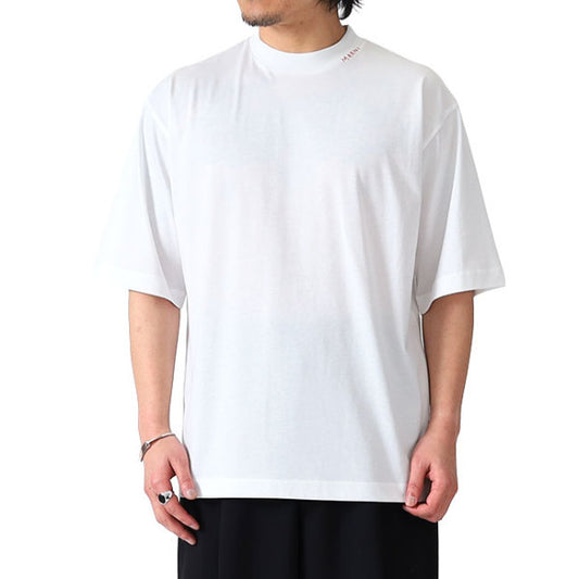 MARNI マルニ マルニシンボル刺繍 オーガニックコットンTシャツ HUMU0223X5 UTCZ68 **