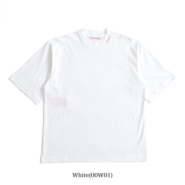 MARNI マルニ マルニシンボル刺繍 オーガニックコットンTシャツ HUMU0223X5 UTCZ68 **