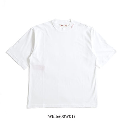 MARNI マルニ マルニシンボル刺繍 オーガニックコットンTシャツ HUMU0223X5 UTCZ68 **
