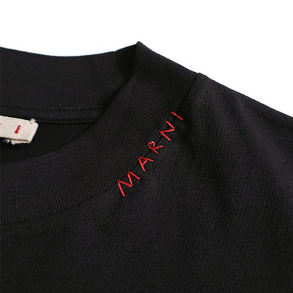 MARNI マルニ マルニシンボル刺繍 オーガニックコットンTシャツ HUMU0223X5 UTCZ68 **