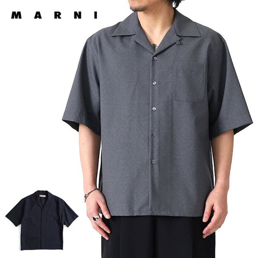 MARNI マルニ トロピカルウール ボーリングシャツ CUMU0213A5 TW839