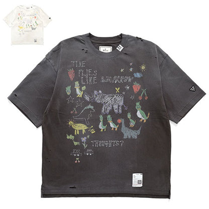 Maison MIHARA YASUHIRO メゾンミハラヤスヒロ Kids Doodle Printed T-shirt キッズ 落書きプリント Tシャツ J16TS831