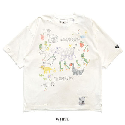 Maison MIHARA YASUHIRO メゾンミハラヤスヒロ Kids Doodle Printed T-shirt キッズ 落書きプリント Tシャツ J16TS831