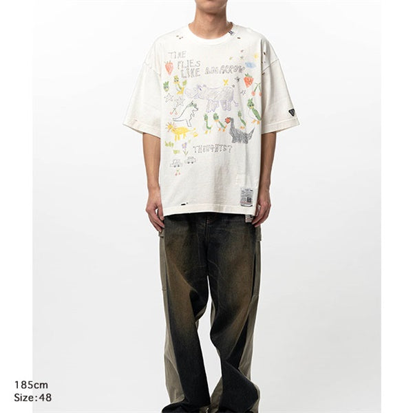 Maison MIHARA YASUHIRO メゾンミハラヤスヒロ Kids Doodle Printed T
