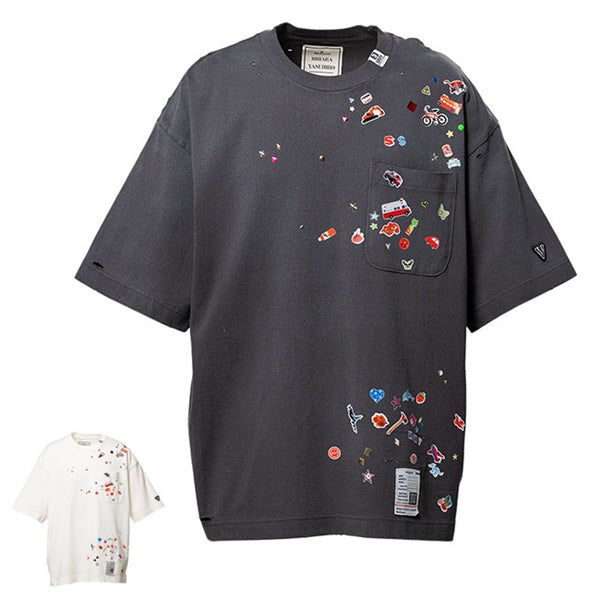 Maison MIHARA YASUHIRO メゾンミハラヤスヒロ Kids Sticker Printed T-shirt キッズステッカー プリントTシャツ J16TS821