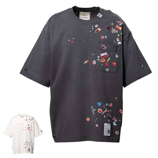 Maison MIHARA YASUHIRO メゾンミハラヤスヒロ Kids Sticker Printed T-shirt キッズステッカー プリントTシャツ J16TS821