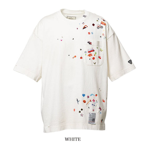 Maison MIHARA YASUHIRO メゾンミハラヤスヒロ Kids Sticker Printed T-shirt キッズステッカー プリントTシャツ J16TS821