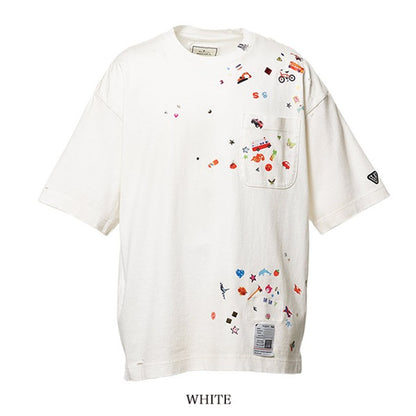 Maison MIHARA YASUHIRO メゾンミハラヤスヒロ Kids Sticker Printed T-shirt キッズステッカー プリントTシャツ J16TS821