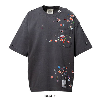 Maison MIHARA YASUHIRO メゾンミハラヤスヒロ Kids Sticker Printed T-shirt キッズステッカー プリントTシャツ J16TS821