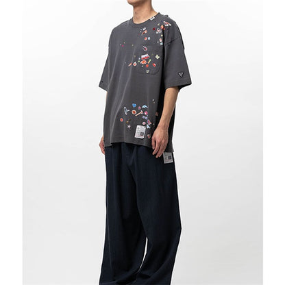 Maison MIHARA YASUHIRO メゾンミハラヤスヒロ Kids Sticker Printed T-shirt キッズステッカー プリントTシャツ J16TS821