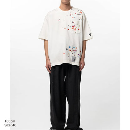 Maison MIHARA YASUHIRO メゾンミハラヤスヒロ Kids Sticker Printed T-shirt キッズステッカー プリントTシャツ J16TS821