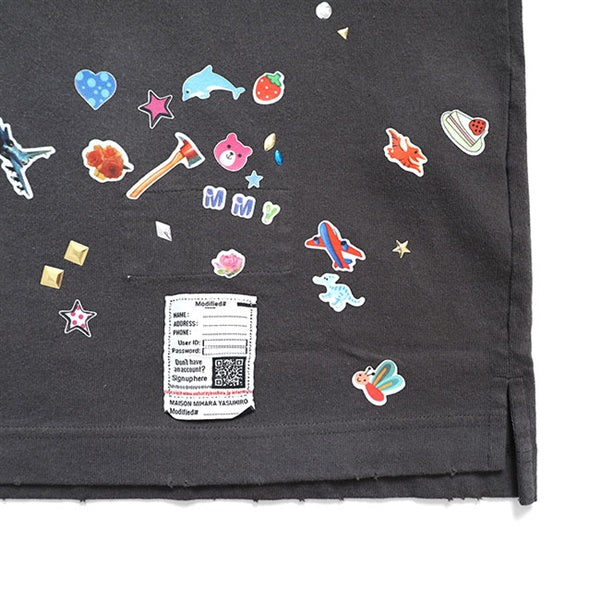 Maison MIHARA YASUHIRO メゾンミハラヤスヒロ Kids Sticker Printed T-shirt キッズステッカー プリントTシャツ J16TS821