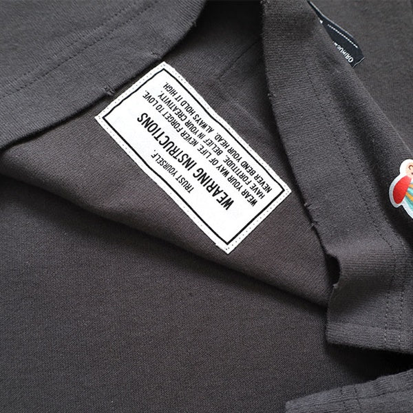 Maison MIHARA YASUHIRO メゾンミハラヤスヒロ Kids Sticker Printed T-shirt キッズステッカー プリントTシャツ J16TS821