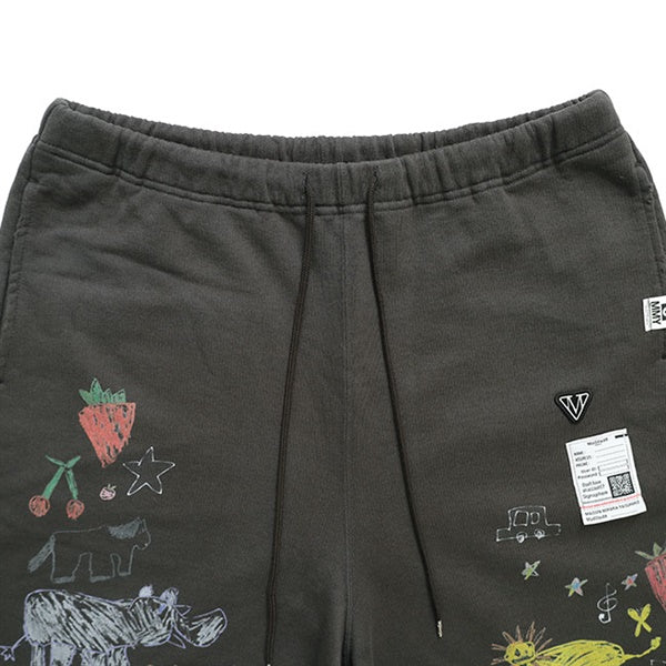 Maison MIHARA YASUHIRO メゾンミハラヤスヒロ Kids Doodle Shorts キッズ 落書きプリント スウェットショーツ J16SP773