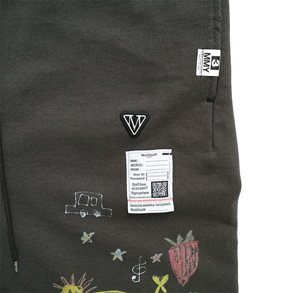 Maison MIHARA YASUHIRO メゾンミハラヤスヒロ Kids Doodle Shorts キッズ 落書きプリント スウェットショーツ J16SP773