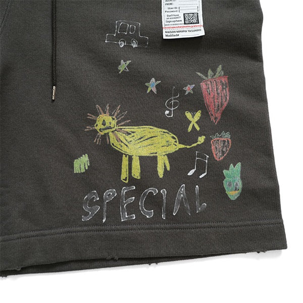Maison MIHARA YASUHIRO メゾンミハラヤスヒロ Kids Doodle Shorts キッズ 落書きプリント スウェットショーツ J16SP773