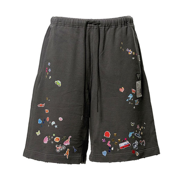 Maison MIHARA YASUHIRO メゾンミハラヤスヒロ Kids Sticker Printed Sweat Shorts キッズステッカープリント スウェットショーツ J16SP733