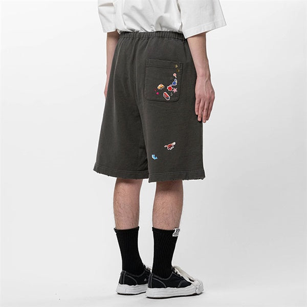 Maison MIHARA YASUHIRO メゾンミハラヤスヒロ Kids Sticker Printed Sweat Shorts キッズステッカープリント スウェットショーツ J16SP733