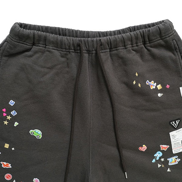 Maison MIHARA YASUHIRO メゾンミハラヤスヒロ Kids Sticker Printed Sweat Shorts キッズステッカープリント スウェットショーツ J16SP733
