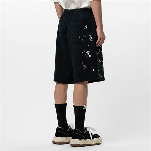 Maison MIHARA YASUHIRO メゾンミハラヤスヒロ Embellished Sweat Shorts エンベリッシュド スウェットショーツ J16SP742