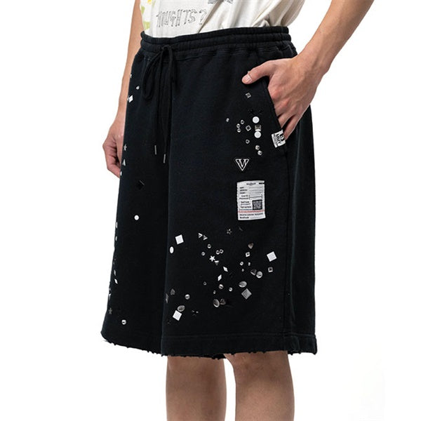 Maison MIHARA YASUHIRO メゾンミハラヤスヒロ Embellished Sweat Shorts エンベリッシュド スウェットショーツ J16SP742