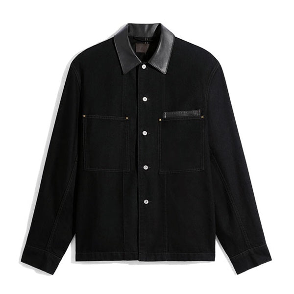 LEMAIRE ルメール 襟レザー デニムシャツ SH1261 LD1071
