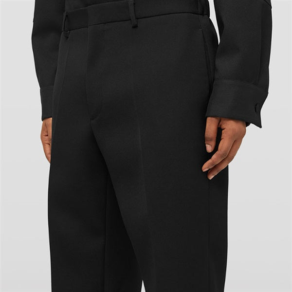 JIL SANDER ジルサンダー ウールギャバジン テーパードパンツ J21KA0011 J40002