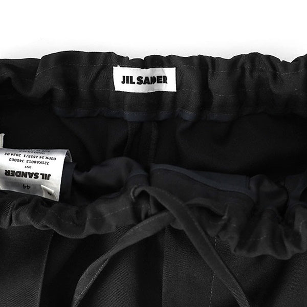 JIL SANDER ジルサンダー ウールギャバジン リラックス テーパードパンツ J21KA0012 J40002