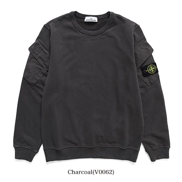 STONE ISLAND ストーンアイランド 袖ポケット プルオーバー スウェット K2S15 6100008