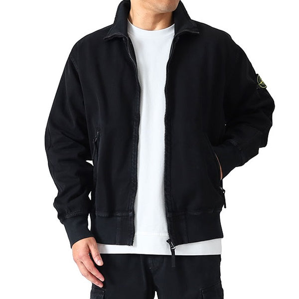 STONE ISLAND ストーンアイランド オールド加工 キャンバス スタンドカラー ジップジャケット K2S15 6100056