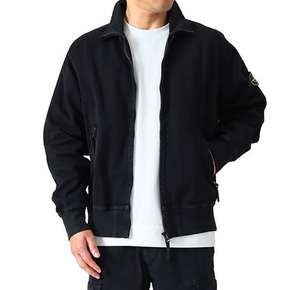STONE ISLAND ストーンアイランド オールド加工 キャンバス スタンドカラー ジップジャケット K2S15 6100056