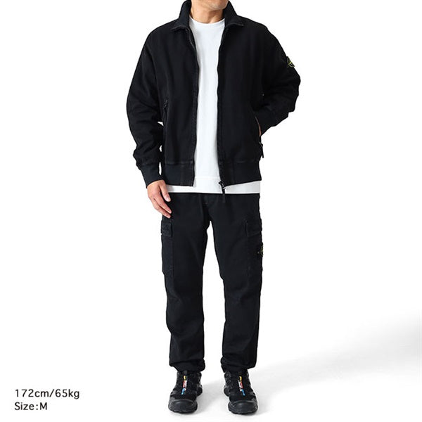 STONE ISLAND ストーンアイランド オールド加工 キャンバス スタンドカラー ジップジャケット K2S15 6100056
