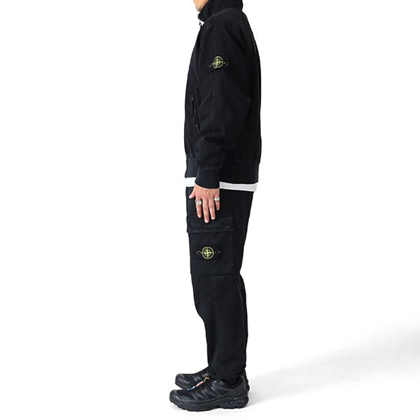 STONE ISLAND ストーンアイランド オールド加工 キャンバス スタンドカラー ジップジャケット K2S15 6100056