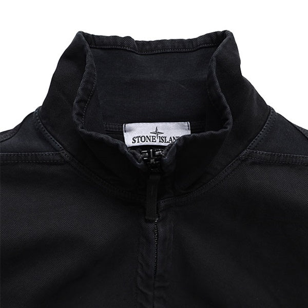 STONE ISLAND ストーンアイランド オールド加工 キャンバス スタンドカラー ジップジャケット K2S15 6100056