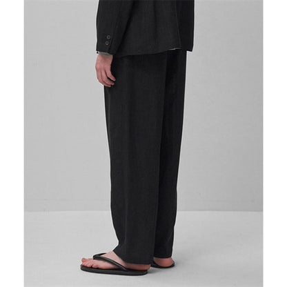 ATON エイトン リネンウール テーパードパンツ PRAGLM0202