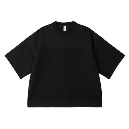 CFCL シーエフシーエル WAFFLE LUCENT SHORT SLEEVE TEE SHIRT リラックス ワッフルニット Tシャツ CF011KN010