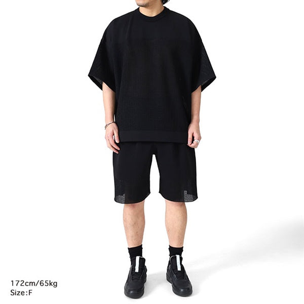 CFCL シーエフシーエル WAFFLE LUCENT SHORT SLEEVE TEE SHIRT リラックス ワッフルニット Tシャツ CF011KN010