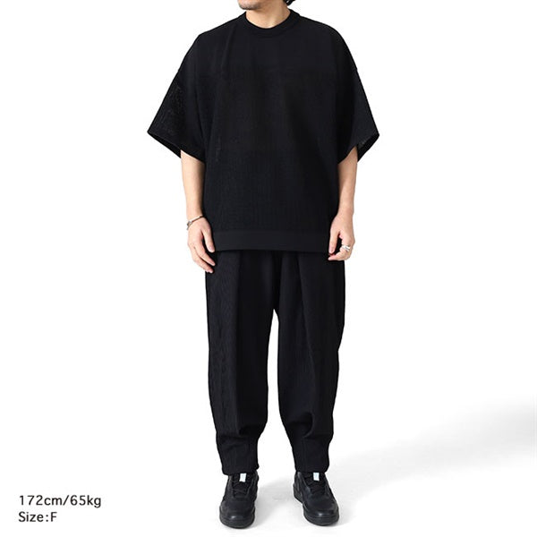 CFCL シーエフシーエル WAFFLE LUCENT SHORT SLEEVE TEE SHIRT リラックス ワッフルニット Tシャツ CF011KN010