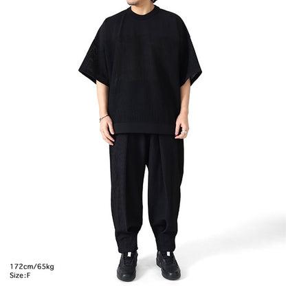 CFCL シーエフシーエル WAFFLE LUCENT SHORT SLEEVE TEE SHIRT リラックス ワッフルニット Tシャツ CF011KN010