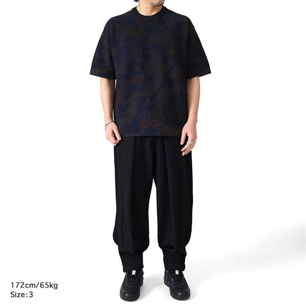 CFCL シーエフシーエル DYEING SHORT SLEEVE TEE SHIRT ミラノリブ ムラ染め ニットTシャツ CF011KN112