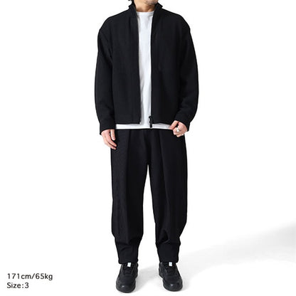 CFCL シーエフシーエル WAFFLE LUCENT STAND COLLAR ZIP BLOUSON ワッフルニット スタンドカラージャケット CF011KC004