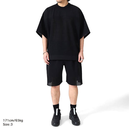 CFCL シーエフシーエル WAFFLE LUCENT HALF PANTS ワッフルニット ショーツ CF011KF009