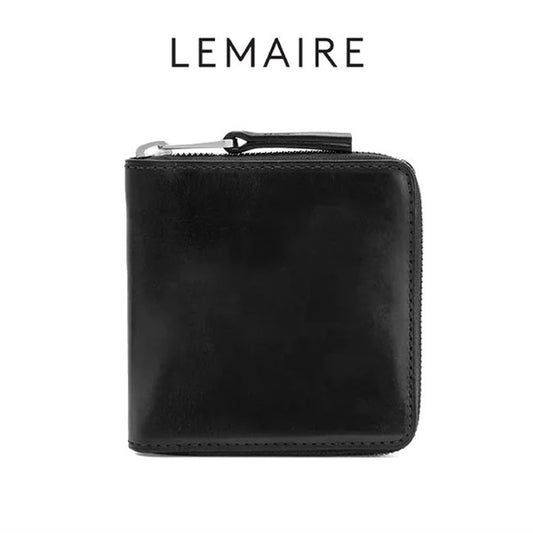 LEMAIRE ルメール パティーナ 二つ折り ジップ レザーウォレット SL0039 LL0132 **