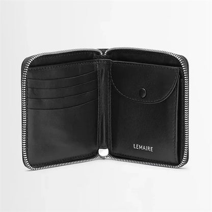 LEMAIRE ルメール パティーナ 二つ折り ジップ レザーウォレット SL0039 LL0132 **
