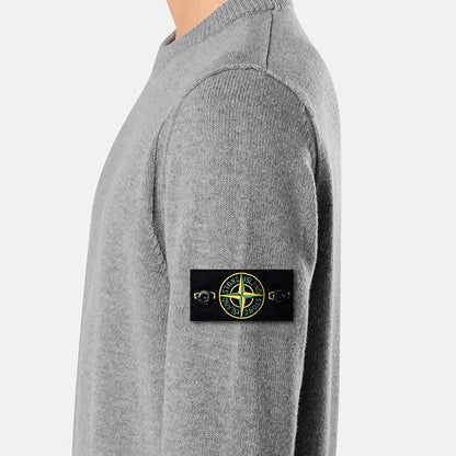 STONE ISLAND LAMBSWOOL CREW NECK KNIT 5100072 S00A3 V0M60