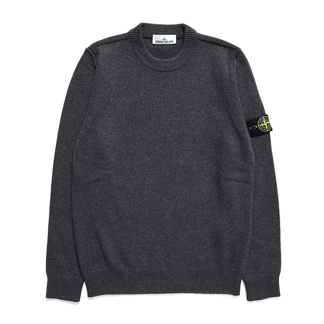 STONE ISLAND LAMBSWOOL CREW NECK KNIT 5100072 S00A3 V0M62
