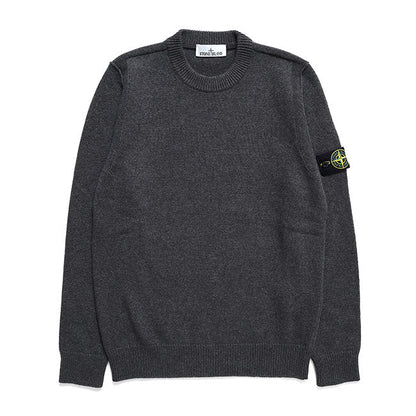STONE ISLAND LAMBSWOOL CREW NECK KNIT 5100072 S00A3 V0M62